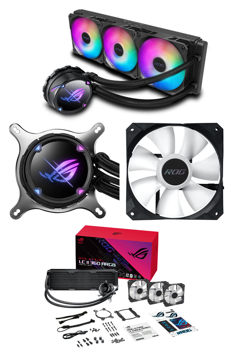 ASUS 華碩 ROG STRIX LC II 360 ARGB 飛龍二代 一體式水冷散熱器 - 硬派精璽線上購物網