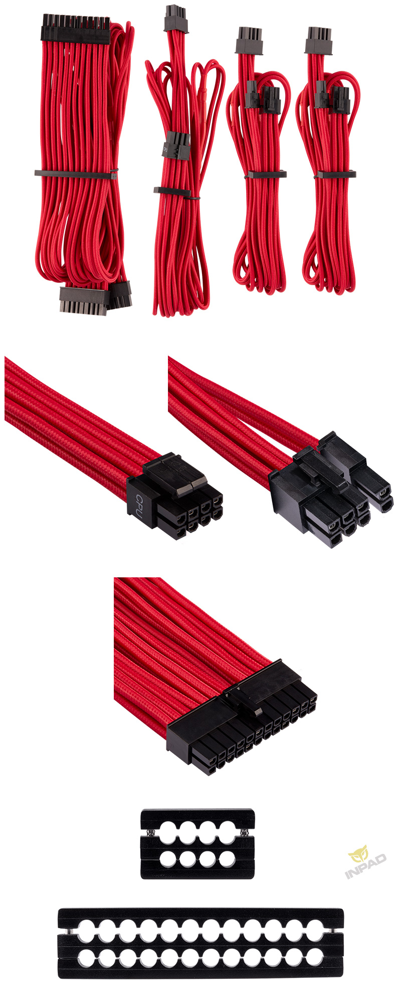 Corsair 海盜船模組電源編織線小全套新版多色可選 主機板電源線 轉接頭 組裝用線 整線工具 線材 工具 轉接設備