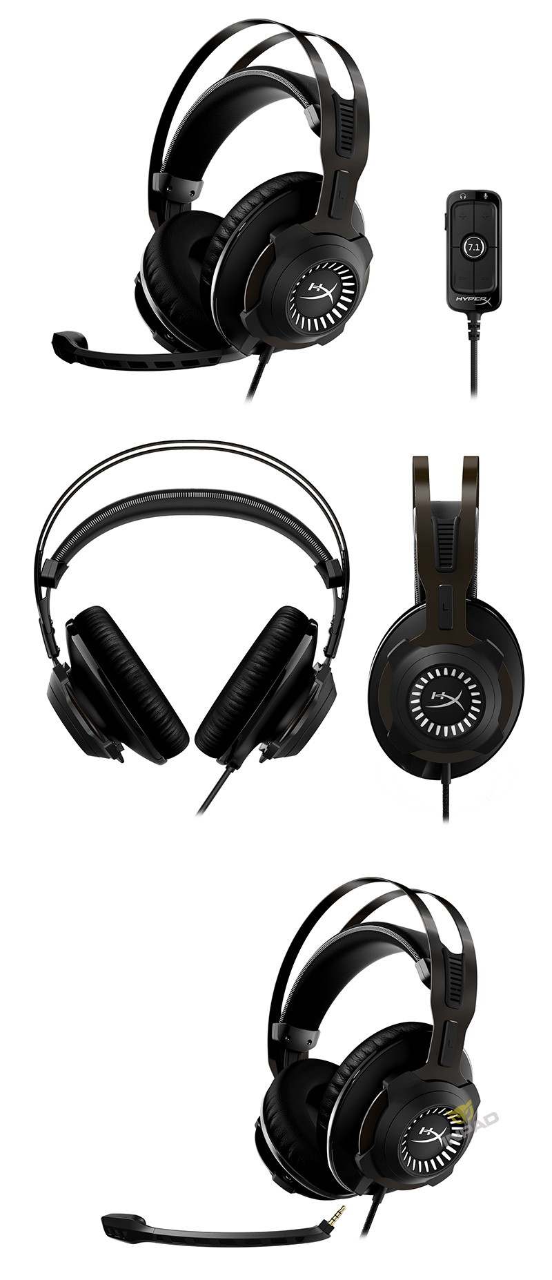 HyperX Revolver 7.1 耳罩式耳機麥克風 耳罩式耳機麥克風 電競遊戲