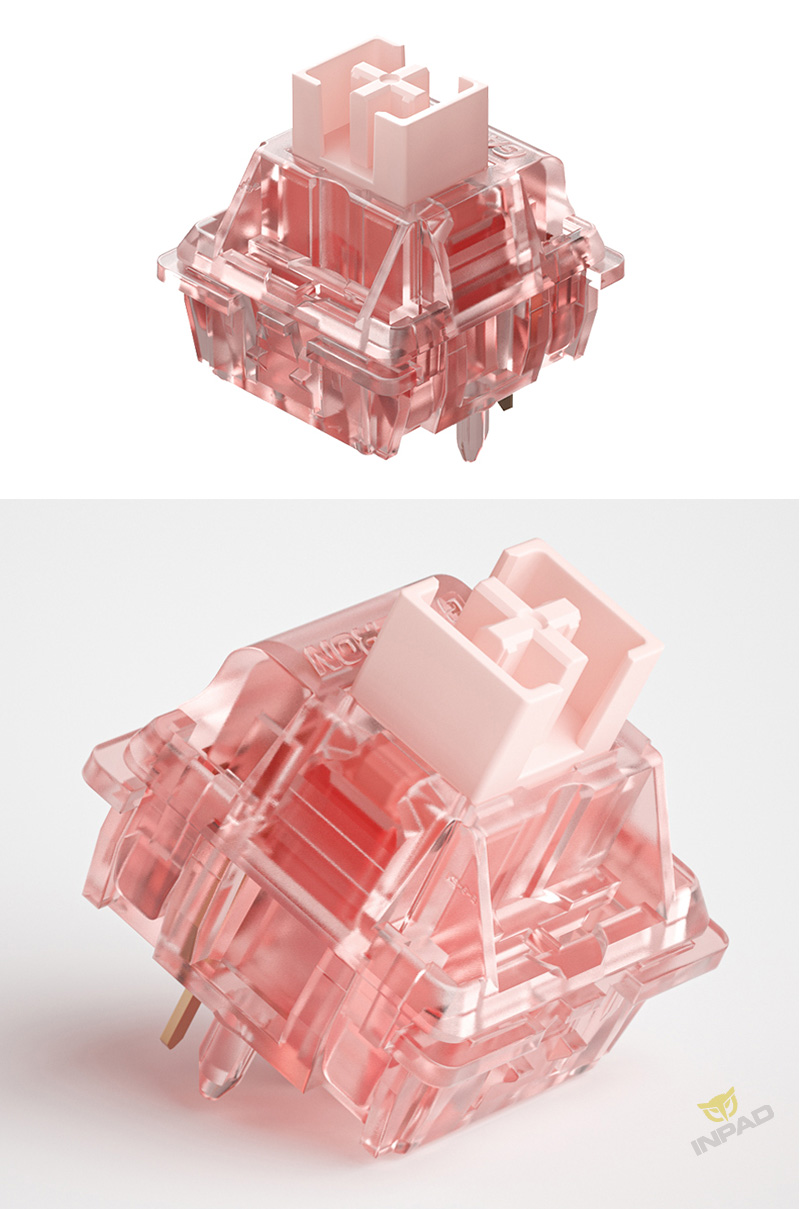 Gateron佳達隆BOX INK V2 半透粉軸 5腳 線性 50g 無潤 35入_Gateron_軸體_鍵盤客製化專區 | 硬派精璽線上購物網