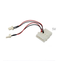 大4P轉小3P公插頭電源線2組|5V 12V