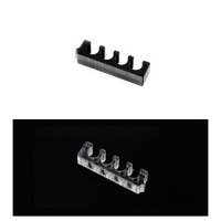 橫4PIN理線排 大4PIN電源線用 黑 透明白