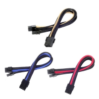 SilverStone 銀欣 PP07 8pin轉6+2pin轉接線 黑藍 黑金 黑紅