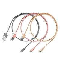 SilverStone 銀欣 CPU03 雙邊正反插通用USB轉Lightning 傳輸線 1m 3色可選