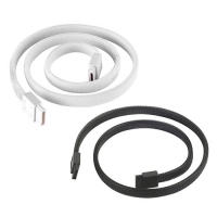 SilverStone 銀欣 CP07 180度防脫落SATA 6Gb/s 資料傳輸線 黑色 白色