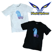 Flash Wolves 閃電狼 衝浪款短袖T恤 黑色 白色
