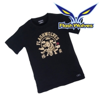 Flash Wolves 閃電狼 霧金剪紙款T恤 黑色