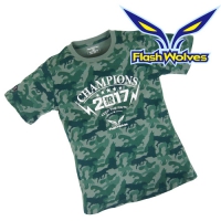 Flash Wolves 閃電狼 冠軍迷彩T恤中性款