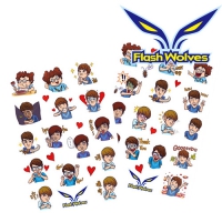 Flash Wolves 閃電狼 LINE Q版人物貼紙
