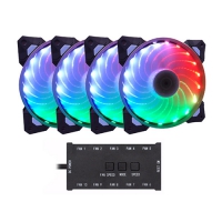 Sades 賽德斯 STORM風暴12CM 智能控制RGB風扇 4入