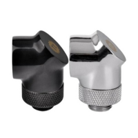 Thermaltake 曜越 Pacific G1/4 90度轉角度接頭 黑色 銀色