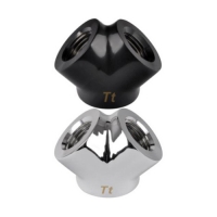 Thermaltake 曜越 Pacific G1/4 Y形三通接頭 黑色 銀色