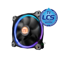 Thermaltake 曜越 Riing 12公分 RGB全彩 高風壓水冷排風扇  單風扇 三風扇