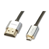 LINDY 鉻系列 極細型 A公 對 D公 HDMI 2.0 連接線 0.5m ~ 3m