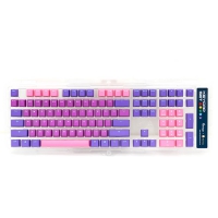 Ducky ULTRA VIOLET PBT不破孔二色成形鍵帽組 紫粉 英文