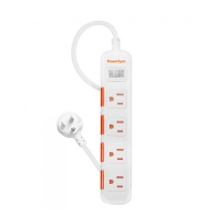 PowerSync 群加 1開4插 滑蓋 防塵防雷擊 延長線 1.8M 2.7M