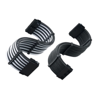 SilverStone 銀欣 PP07E 24pin ATX轉接線 全黑 黑白