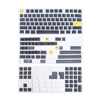 PBT 熱昇華鍵帽組 黄碳墨 黑黄