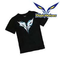 Flash Wolves 閃電狼 藍墨款T恤黑色中性