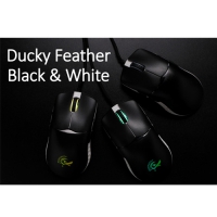Ducky Feather ARGB 黑白款 光學滑鼠 華諾 凱華 歐姆龍