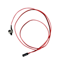 電源開關線/重新啟動線 60cm 紅黑色