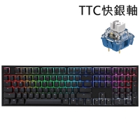 Ducky One 2 RGB 108鍵 PBT二色鍵帽機械式鍵盤 中文 英文 TTC快銀軸