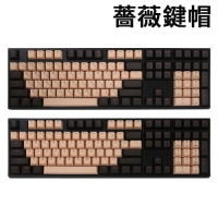 Ducky 薔薇 108鍵 PBT二色鍵帽組 中文 英文