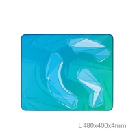 虎符電競 霓虹青 布質滑鼠墊