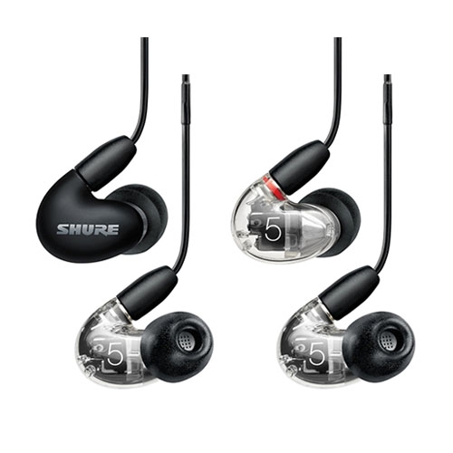 SHURE AONIC5耳道式耳機 黑色 透明色 - 硬派精璽線上購物網