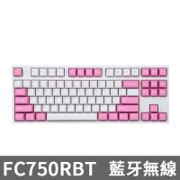 Leopold FC750RBT 藍牙雙模機械式鍵盤 白粉 英文