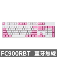 Leopold FC900RBT 藍牙雙模機械式鍵盤 白粉 英文