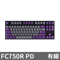 Leopold FC750R PD Moon 機械式鍵盤 灰紫 正刻 英文