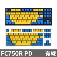 Leopold FC750R PD機械式鍵盤 黑殼 白殼 黃藍色 英文 4軸可選