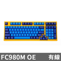 Leopold FC980M OE機械式鍵盤 OEM高 黃殼 天空藍 英文 4軸可選