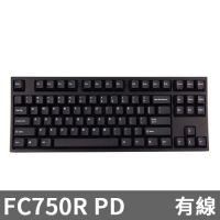 Leopold FC750R PD機械式鍵盤 黑色白字 英文 4軸可選