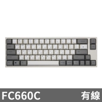 Leopold FC660C 靜電容鍵盤 PBT熱昇華 正刻 英文 靜音版 白灰 45g