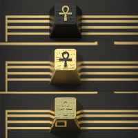 Helix Lab 安卡 Ankh 生命之符 金屬個性鍵帽