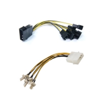 大4P轉小3P公插頭電源線5組