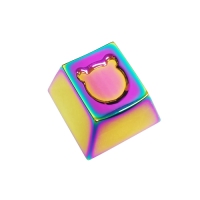 Wuque Studio 熊頭彩鈦金屬鍵帽 個性鍵帽