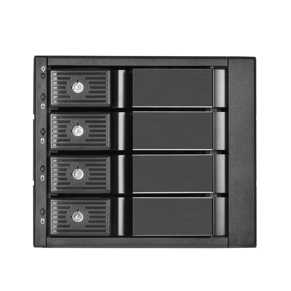 SilverStone 銀欣 FS304-12G 5.25吋至3.5吋SAS / SATA硬碟抽取盒_前置式|抽取式硬碟架_機殼硬碟轉接架 ...