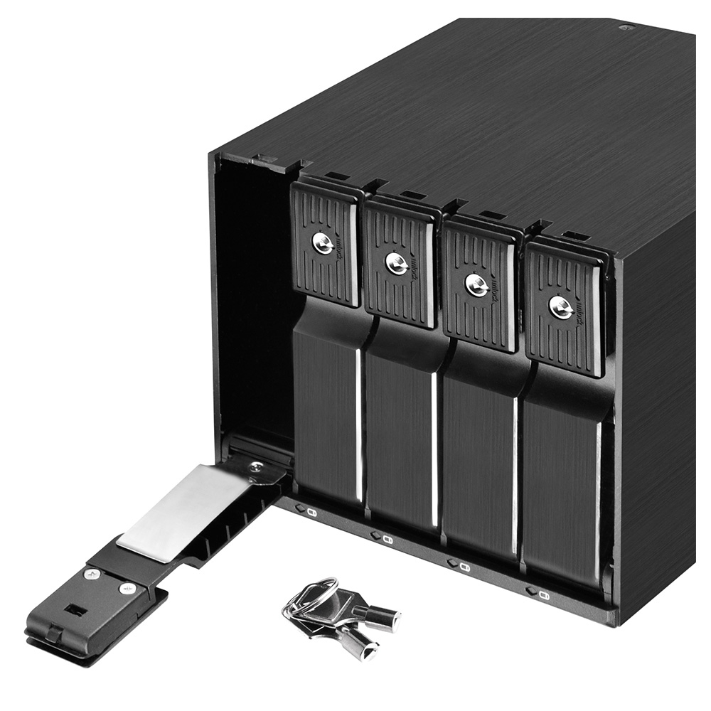 SilverStone 銀欣 FS305-12G 5.25吋至3.5吋SAS / SATA硬碟抽取盒_前置式|抽取式硬碟架_機殼硬碟轉接架 ...