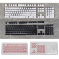 XPG 透光布丁104鍵鍵帽組 黑色 白色 粉紅色