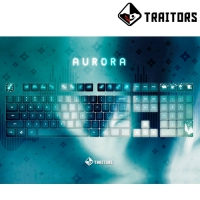 Traitors背骨玩家 AURORA 極光 PBT熱昇華108鍵帽組 中文英文