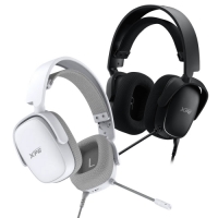 XPG 威剛 PRECOG S 耳罩式耳機麥克風 黑色白色