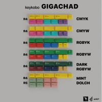 KeyKobo GIGACHAD 6 kits / GIGACHILD 2 kits 彩色黑白增補鍵組