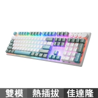 i-Rocks 艾芮克 K74R RGB 無線雙模機械鍵盤 佳達隆軸版 海島藍 青軸紅軸茶軸 中文