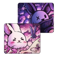 虎符電競 舍舍迦 布質滑鼠墊 粉/紫