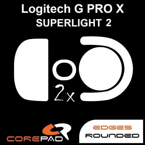 Corepad 羅技 Logitech G Pro X2 SUPERSTRIKE /PRO X Superlight 2(GPWX2) 專用鼠貼 CTRL / AIR / PRO