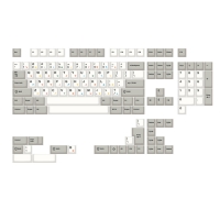 子午晨昏 復古灰白PBT五面熱昇華 原廠高 鍵帽組 133鍵中文