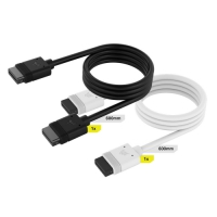 Corsair 海盜船 iCUE LINK 600mm 加長線 黑色白色